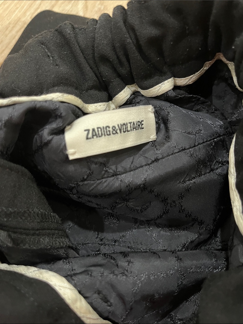 Zadig & Voltaire Black Track Pants with Red Logo Side Tape - Picture 13 of 16
